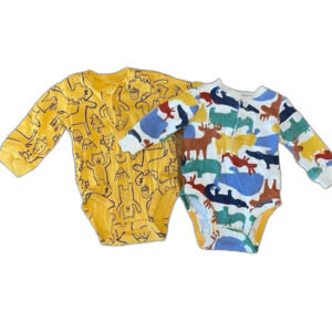 Carters long sleeve woodland print onesies 3 months